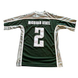 Michigan State Football Jersey Size S Steve & Barry's Green #2 Spartans Shirt
